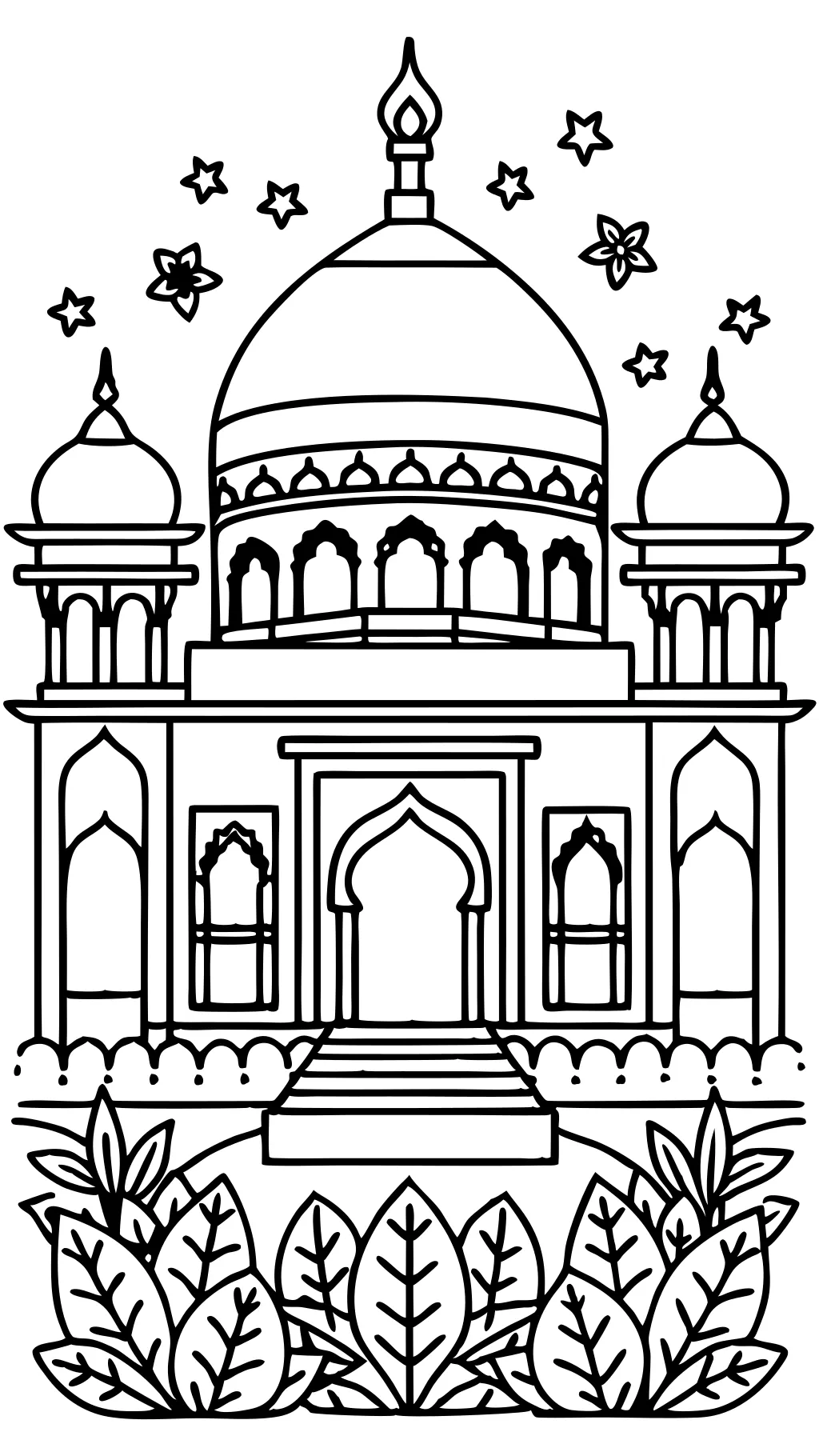 coloring pages mosque